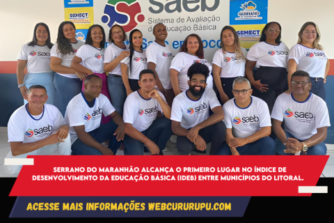 Serrano do Maranhão Alcança o Primeiro Lugar no Índice de Desenvolvimento da Educação Básica (Ideb) Entre Municípios do Litoral.