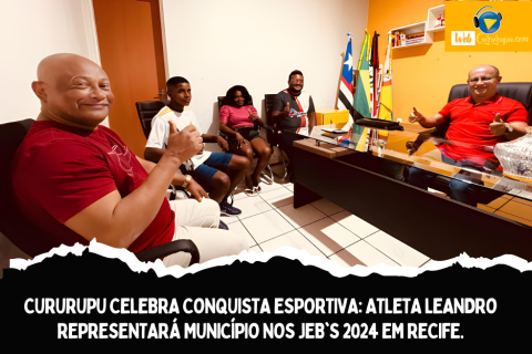 CURURUPU CELEBRA CONQUISTA ESPORTIVA: ATLETA LEANDRO REPRESENTARÁ MUNICÍPIO NOS JEB'S 2024 EM RECIFE.