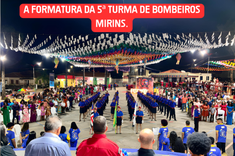 Praça Dô Carvalho Brilha com a Formatura da 5ª Turma de Bombeiros Mirins.