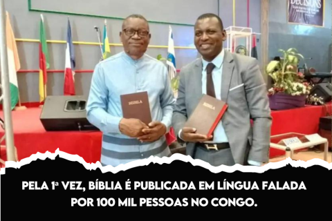 Pela 1ª vez, Bíblia é publicada em língua falada por 100 mil pessoas no Congo